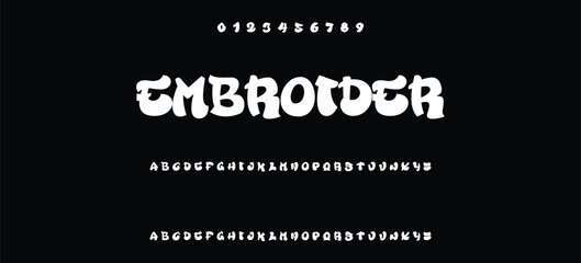 Cool street art font dynamic graffiti font for modern bold marker logo, spirited expressive headline, youth urban vibe. Art typographic design. Vector typeset