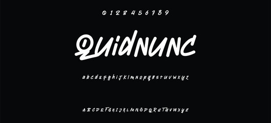 Cool street art font dynamic graffiti font for modern bold marker logo, spirited expressive headline, youth urban vibe. Art typographic design. Vector typeset