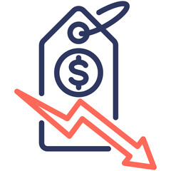 Price Down Icon