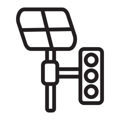 Traffic Light line icon