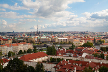 Obraz premium Panoramic View of Prague City
