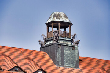Leipzig, Kuppelturm auf dem ehemaligen Mehring-Haus, heute Teilbereich der Universität