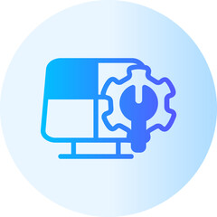 solar cell gradient icon