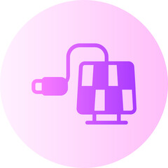 Obraz premium Charging gradient icon