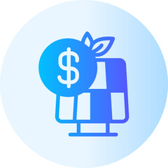 money gradient icon