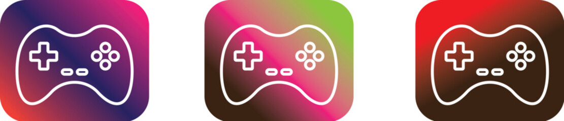 Gamepad icons set © Maria