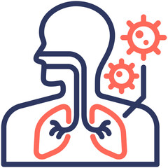 Respiratory Problem Icon