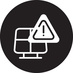 solar panel glyph icon