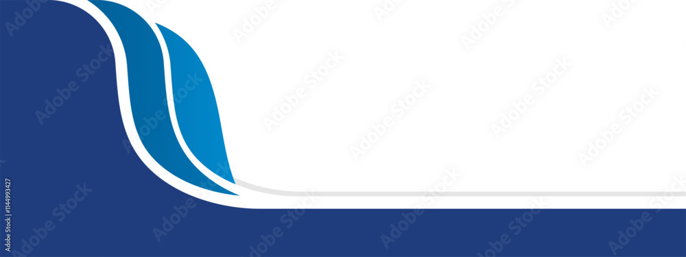 Poster abstract blue dynamic curves background for modern design