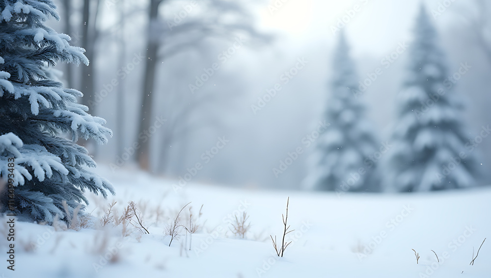 Poster Concepts for winter celebration featuring a snowing background with subtle hints of the year 2022 in simple yet elegant design._00002_