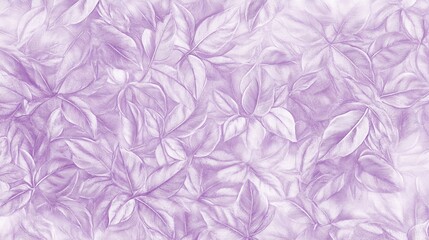 Delicate Purple Leaf Design: Intricate Botanical Illustration for Wallpaper and Print