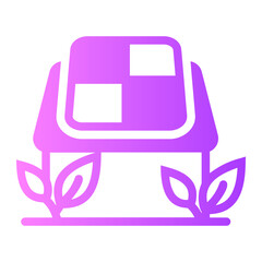 Green House gradient icon