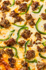 Homemade Italian Sausage and Pepper Pizza