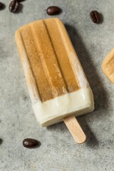 Cold Frozen Thai Iced Coffee Popsicles