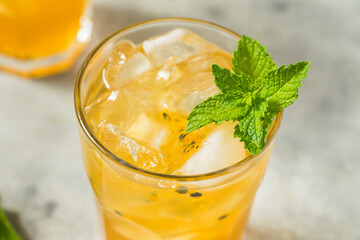 Cold Refreshing Passion Fruit Iced Tea