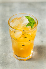 Cold Refreshing Passion Fruit Iced Tea