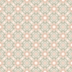 Fototapeta premium Abstract geometrical pattern with hand drawn decorative elements.