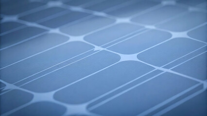 Abstract solar panel texture background with blue and black reflective grid patterns for a high-tech and futuristic theme