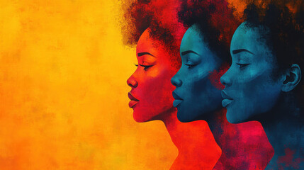 Artistic Celebration of Black History Month in Bold Colors