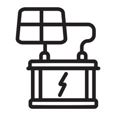 Accumulator line icon