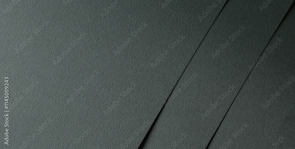 Poster dark green paper texture with an embossed wavy leather like design in forest green and deep teal ton