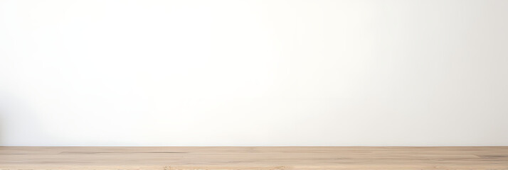 A wooden tabletop is positioned against a plain white wall in a minimalist and textured decorative setup._00003_