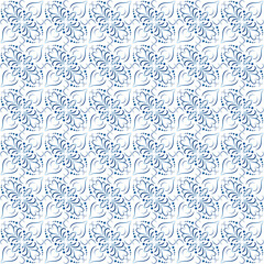 Vintage Inspired Minimalistic Floral Pattern