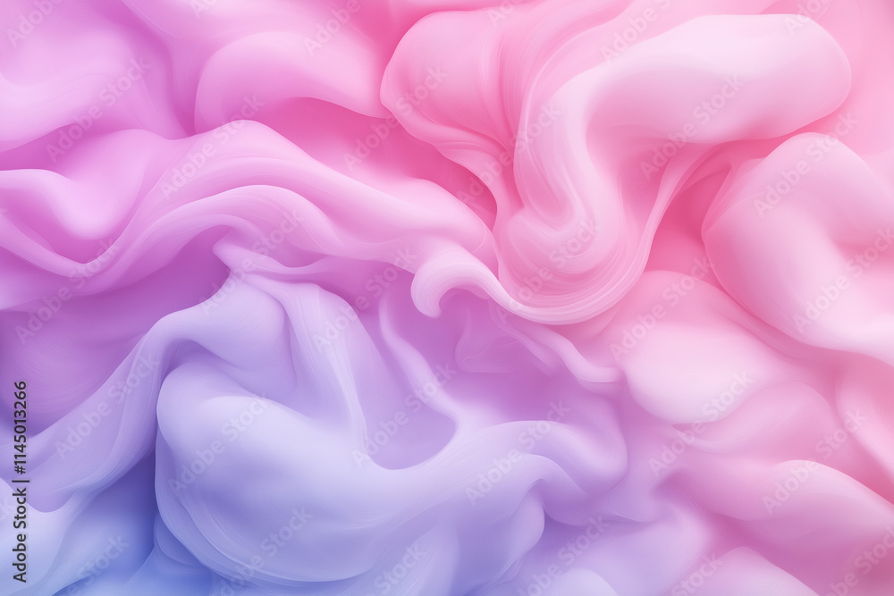 Aufkleber soft pink and purple abstract swirl pattern with flowing textures and gradient shades