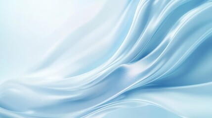 Fototapeta premium A soft, flowing blue fabric creates a serene and tranquil ambiance, evoking feelings of calmness and elegance.