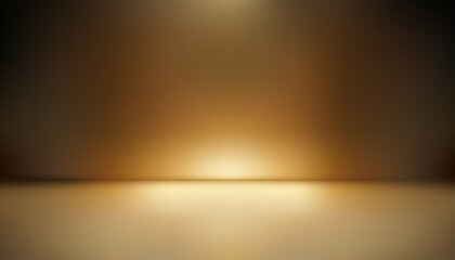 Studio dark gold gradient background with lights shiny abstract pattern, modern and luxury empty room interior for premium product display lighting. Art & Illustration.