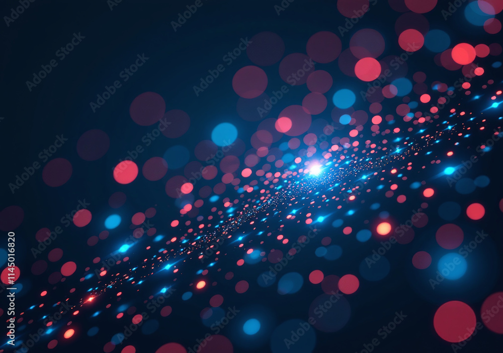 Poster abstract data background includes technology elements commonly used modern information systems