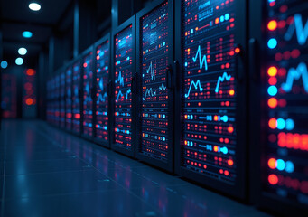 big data stored powerful database server super computer