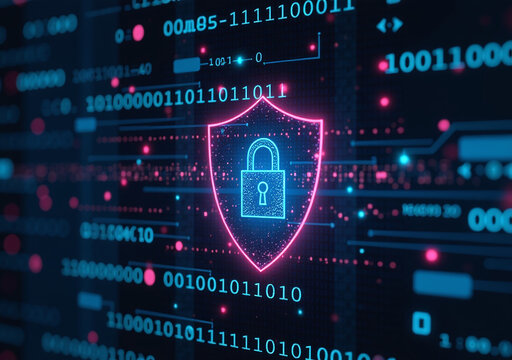 binary code protects sensitive data cyber threats advanced shielding techniques secure protected digital