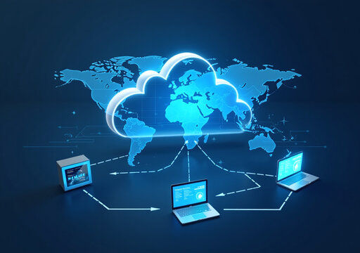 cloud computing provides secure remote access option data storage management internet connectivity