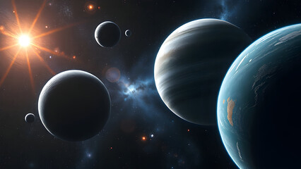 Alignment of planets in a galaxy far far away.. 