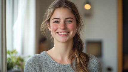 Radiant Woman's Joyful Portrait