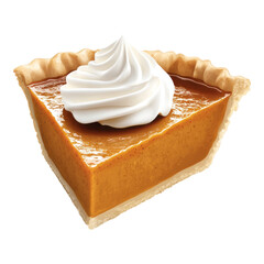 Pumpkin Pie Delight, a tempting slice of pumpkin pie topped with fluffy whipped cream, perfect for autumn desserts and festive gatherings