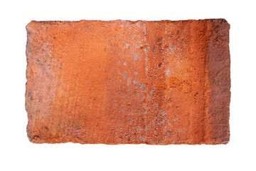 Red Brick Wall Isolated on Transparent Background