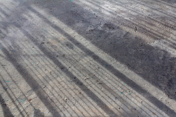 Sunlight Shadow on Rough Concrete Surface