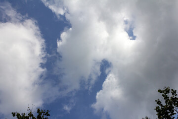 White Clouds in Blue Sky