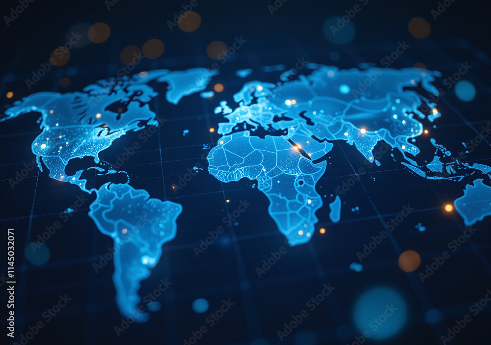 Poster wireless networking uses global internet technology various purposes worldwide