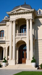 Obraz premium Describes an image of an architectural structure showcasing a house