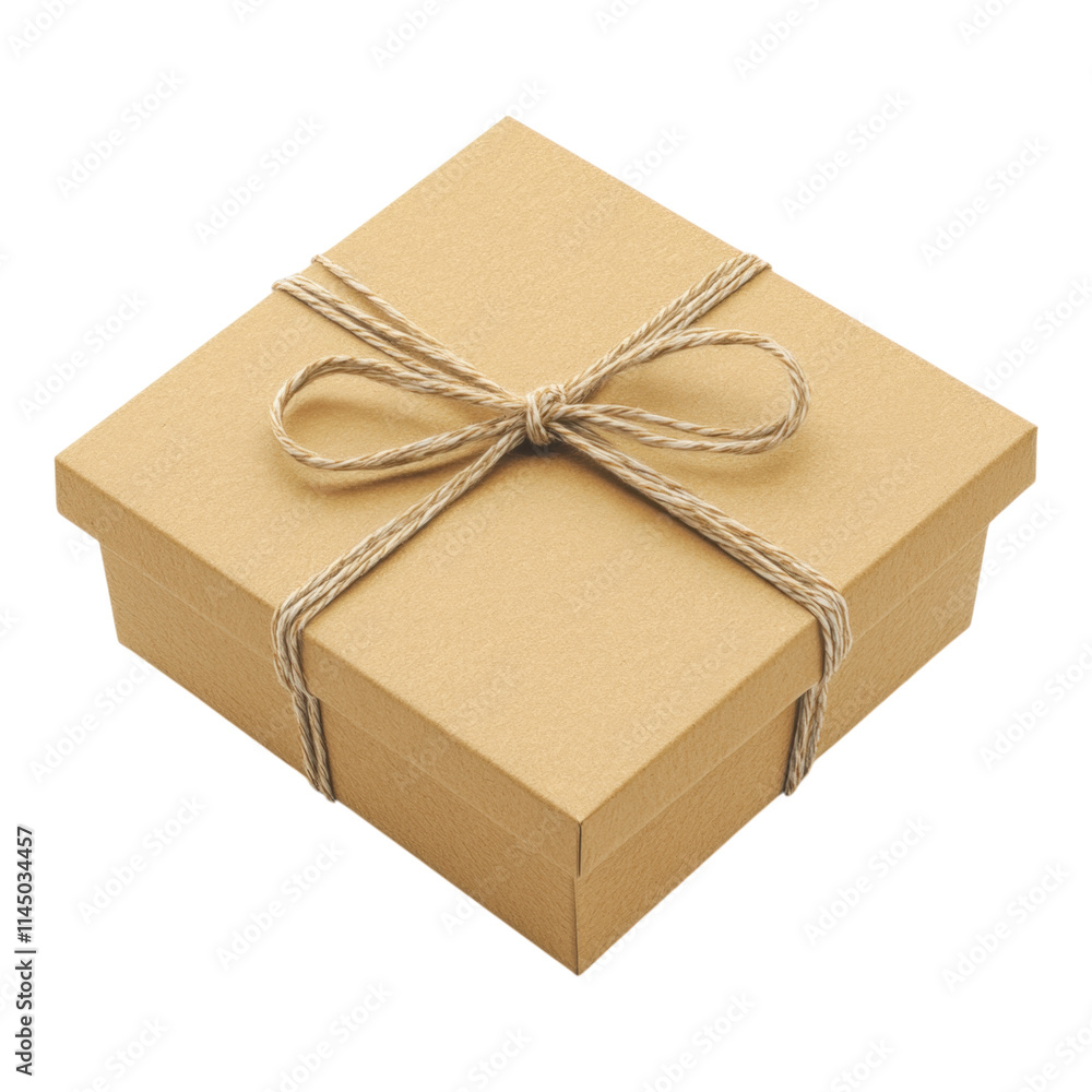 Aufkleber Gift box design mock-up featuring a removable lid, ideal for showcasing packaging concepts, available in PNG format with transparent background