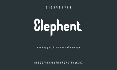 Modern Bold Font. Regular Italic Number Typography urban style alphabet fonts for fashion, sport, technology, digital, movie, logo design, vector illustration