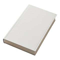 Fototapeta premium Hardcover book mock-up featuring a blank dust jacket on a transparent background, ideal for showcasing custom designs and illustrations.