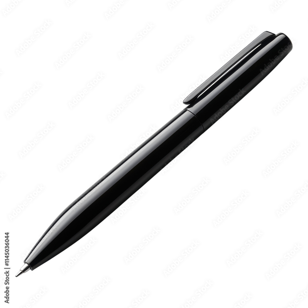 Poster minimalist pen design showcasing versatile branding options, png format with transparent background 