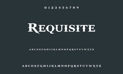 Modern Bold Font. Regular Italic Number Typography urban style alphabet fonts for fashion, sport, technology, digital, movie, logo design, vector illustration