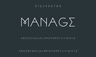 Modern Bold Font. Regular Italic Number Typography urban style alphabet fonts for fashion, sport, technology, digital, movie, logo design, vector illustration