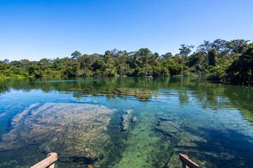 View of Lagoa do Japonês (Japanese Lagoon) at Jalapão State Park - Tocantins, Brazil