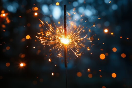 Funkelnde Wunderkerzenmomente in festlicher Atmosph&auml;re